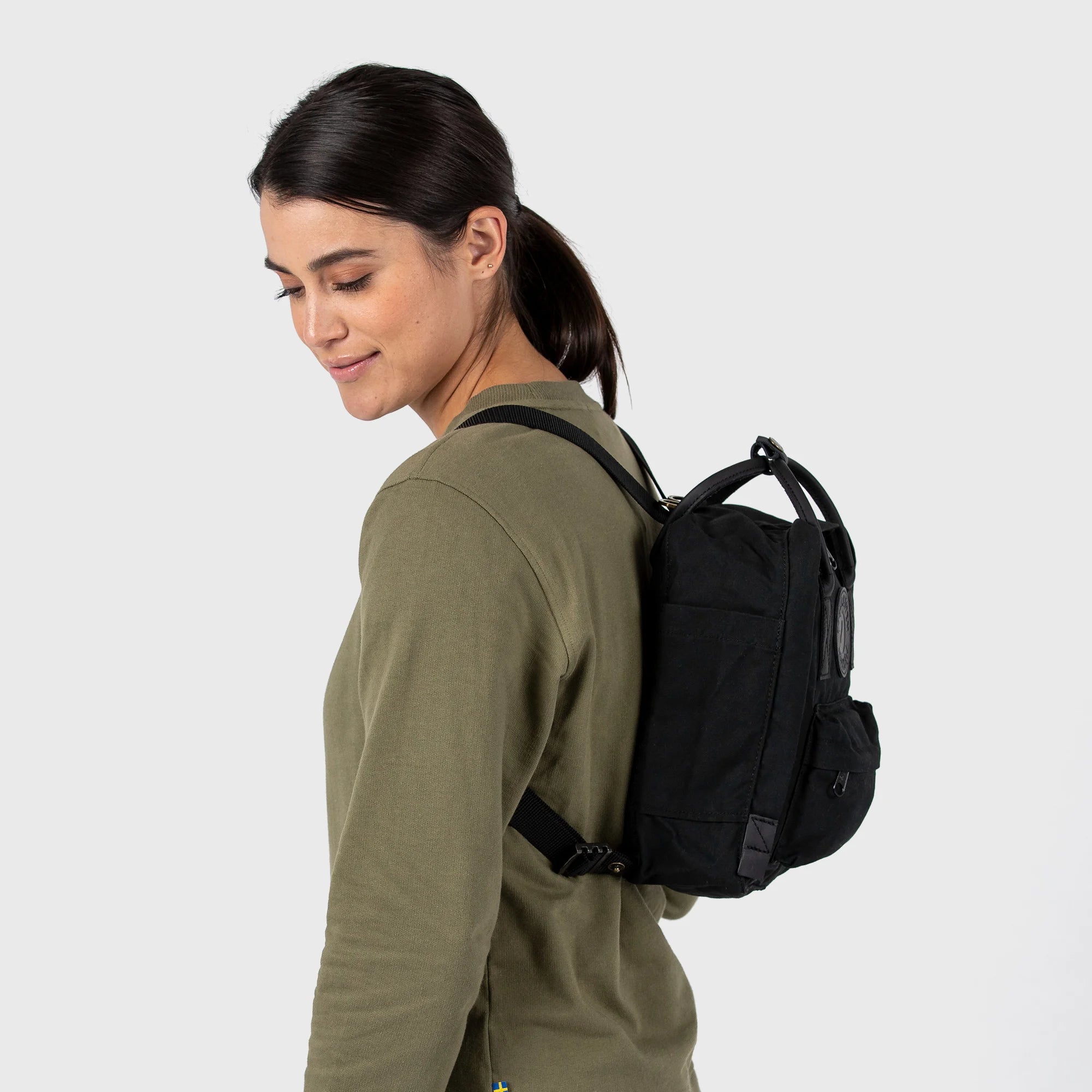 Mochila Fjällräven Kånken No. 2 Mini Negra