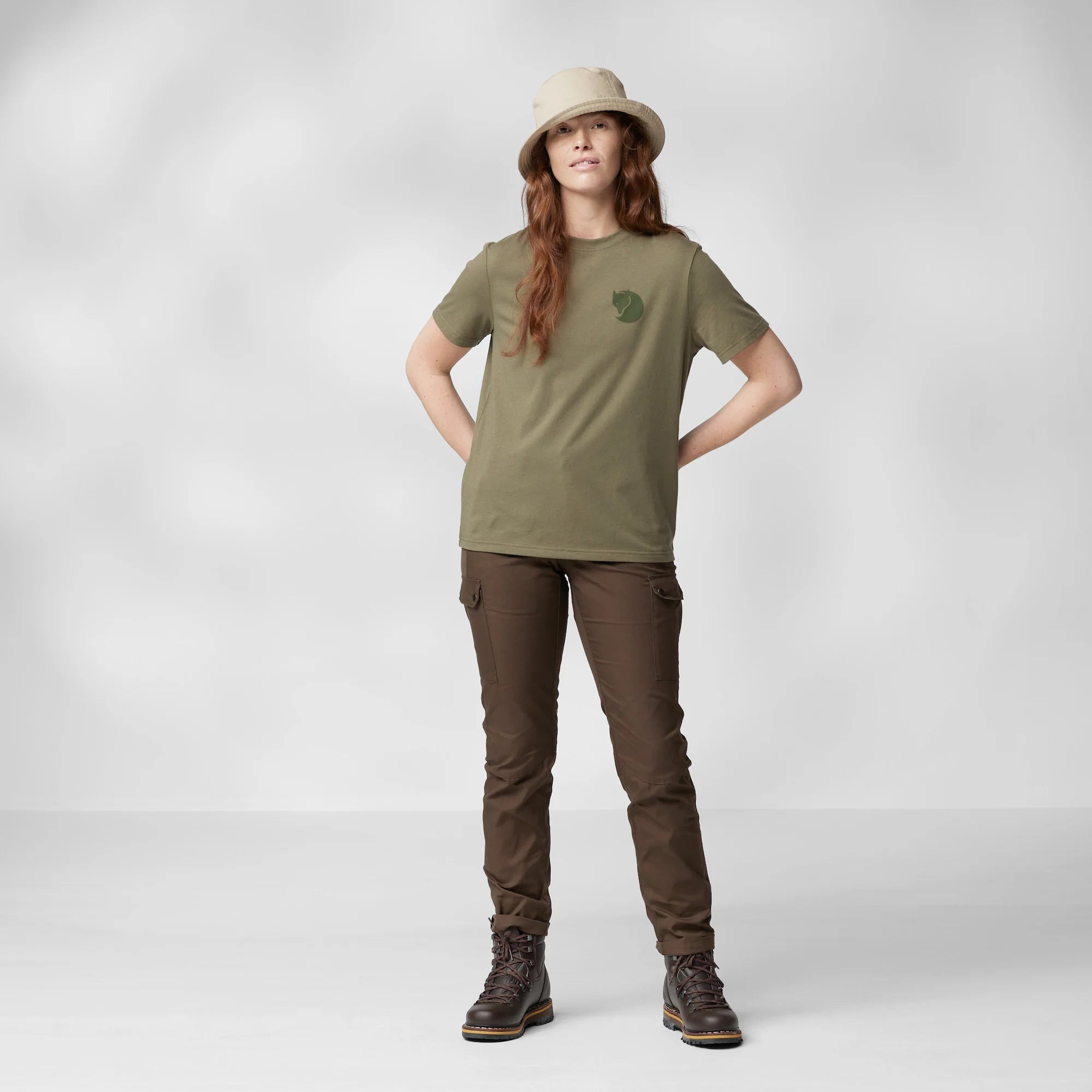 Polera Mujer Fjällräven Logo Fox Boxy
